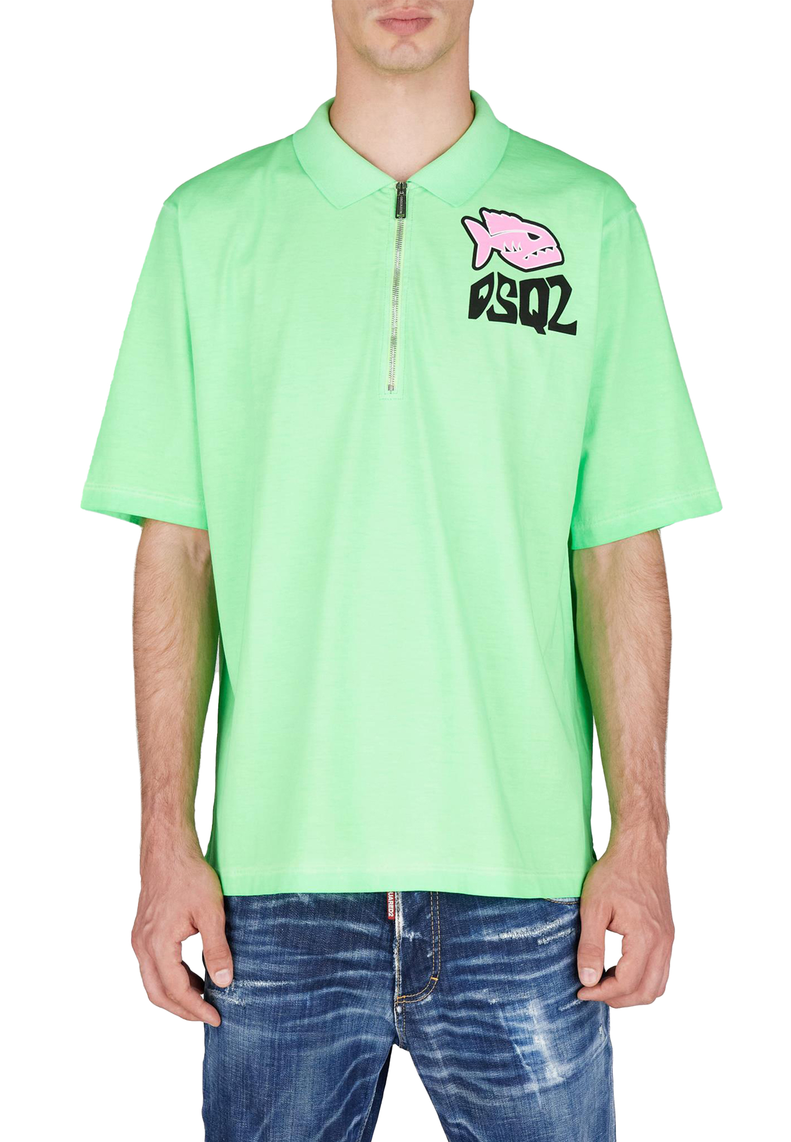 

Поло DSQUARED2, Зеленый, Зеленый