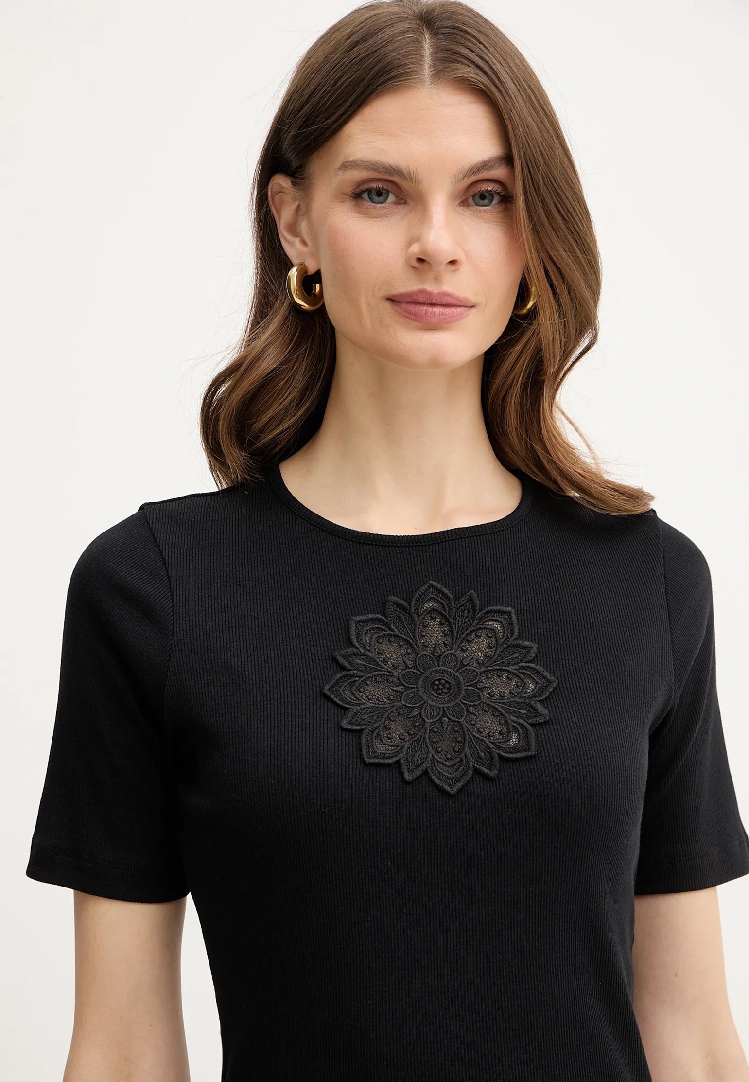 

Футболка TWINSET Milano, Черный, Черный