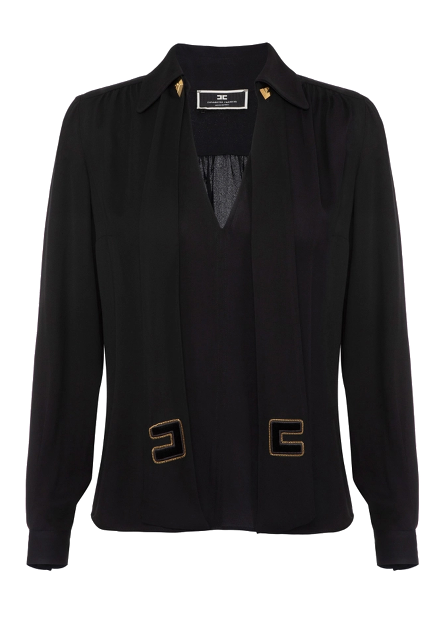 

Блуза ELISABETTA FRANCHI, Черный, Черный