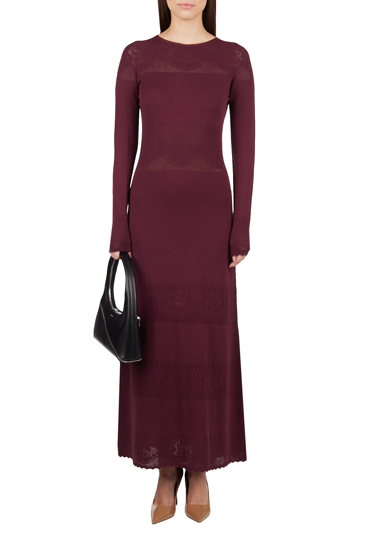 

Платье TWINSET Milano, Бордовый, Бордовый