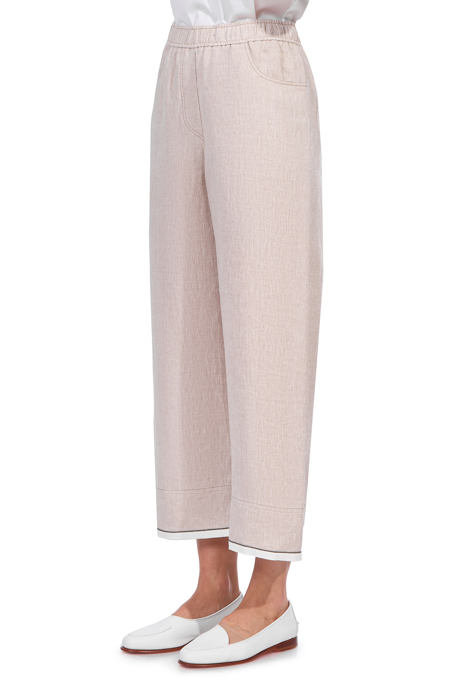 

Брюки BRUNELLO CUCINELLI, Бежевый, Бежевый