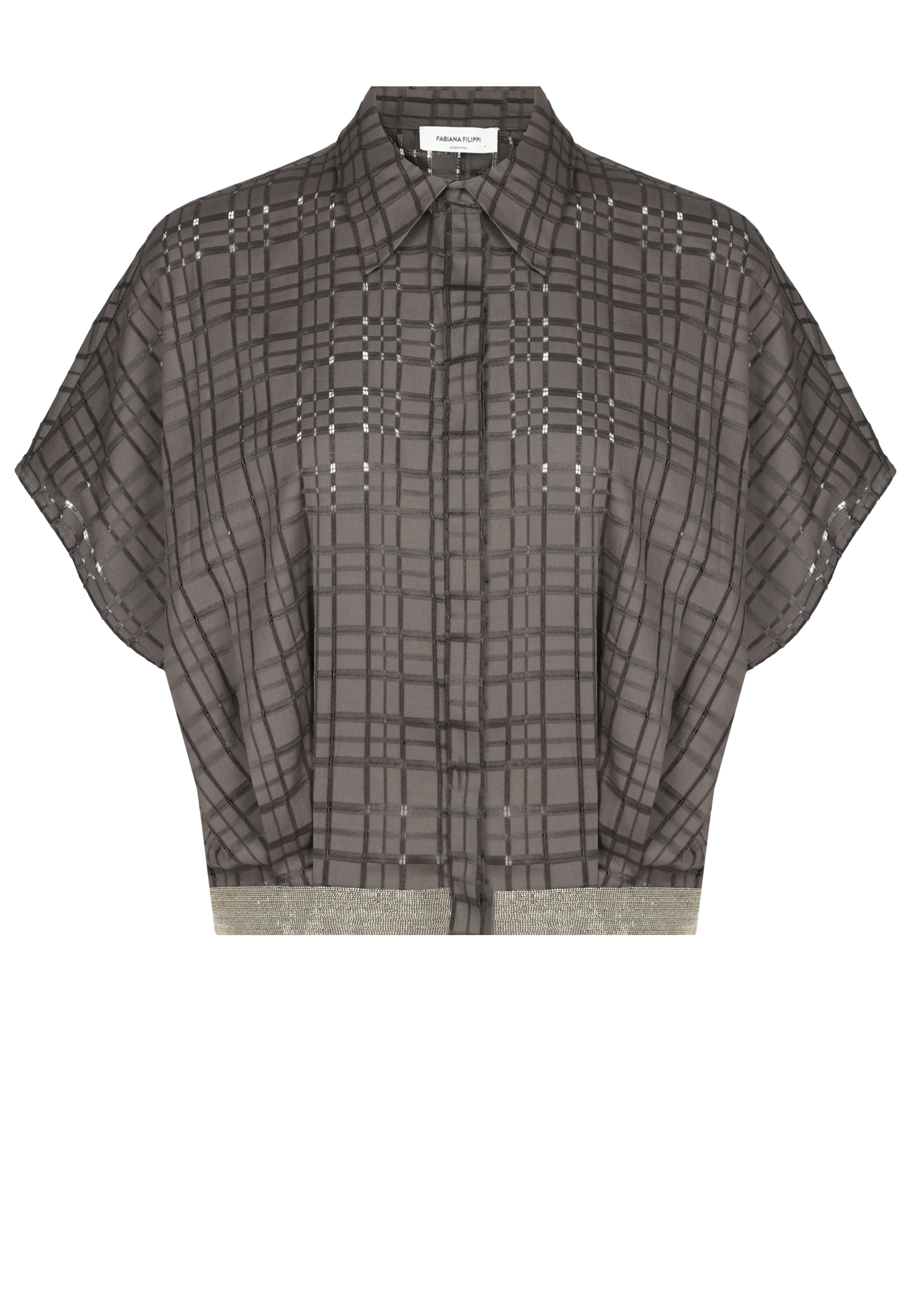 Блуза FABIANA FILIPPI Серый, размер 42 158679 - фото 1