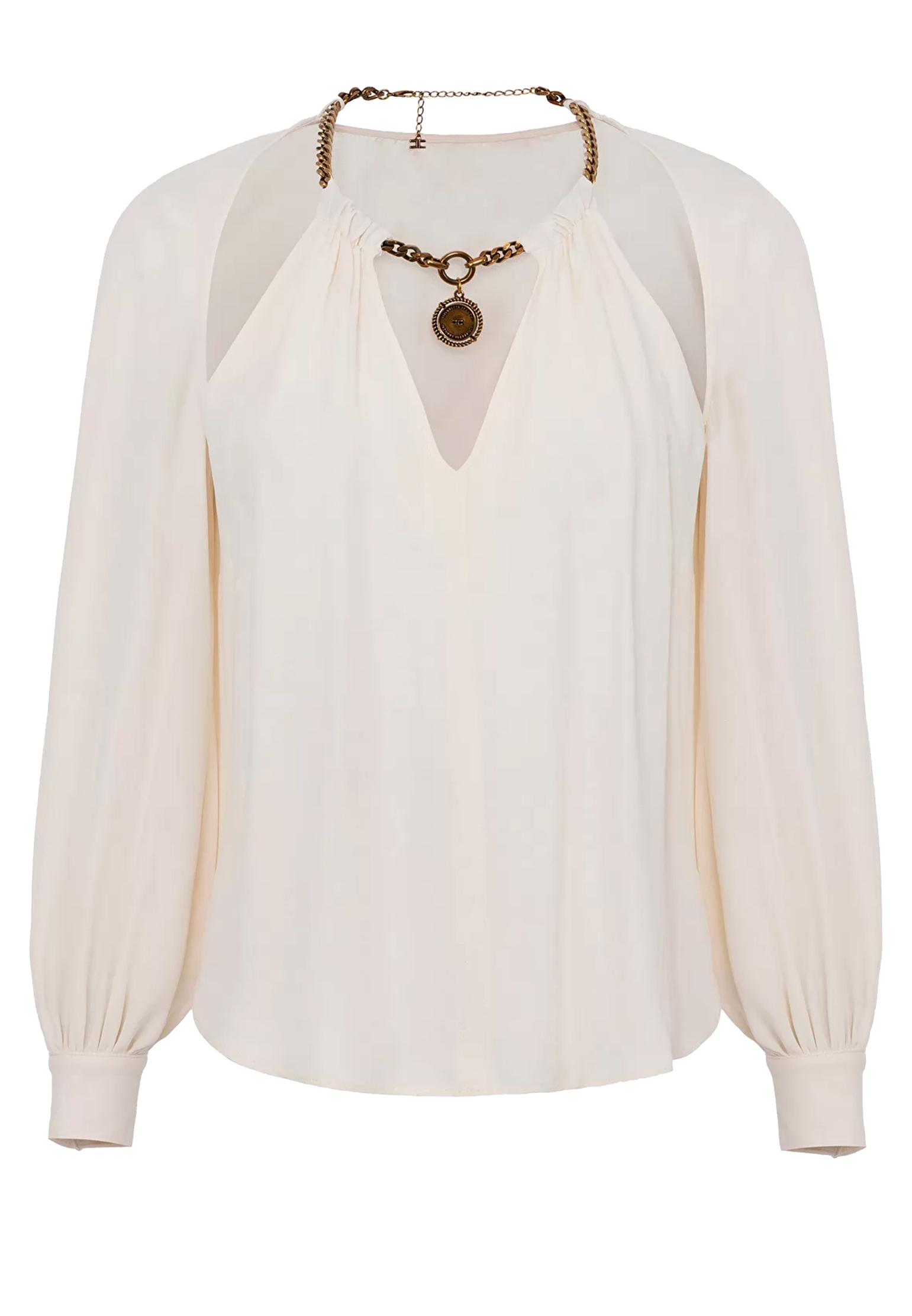 

Рубашка ELISABETTA FRANCHI, Бежевый, Бежевый