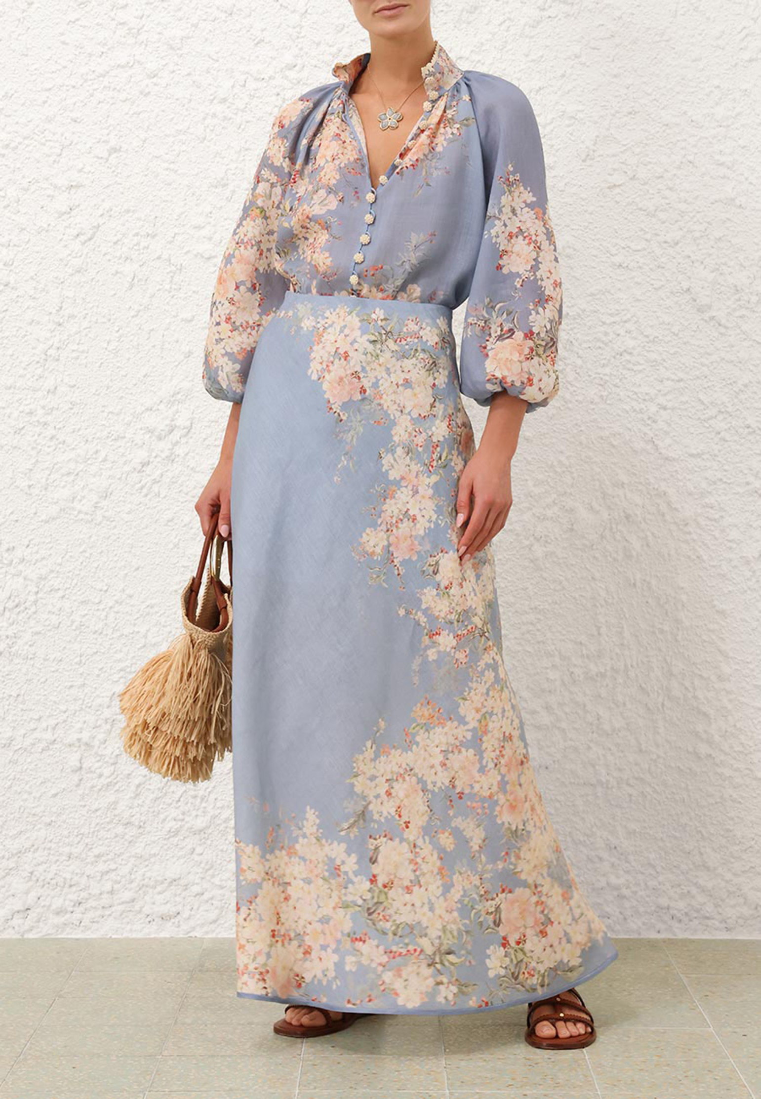 

Юбка ZIMMERMANN, Голубой, Голубой