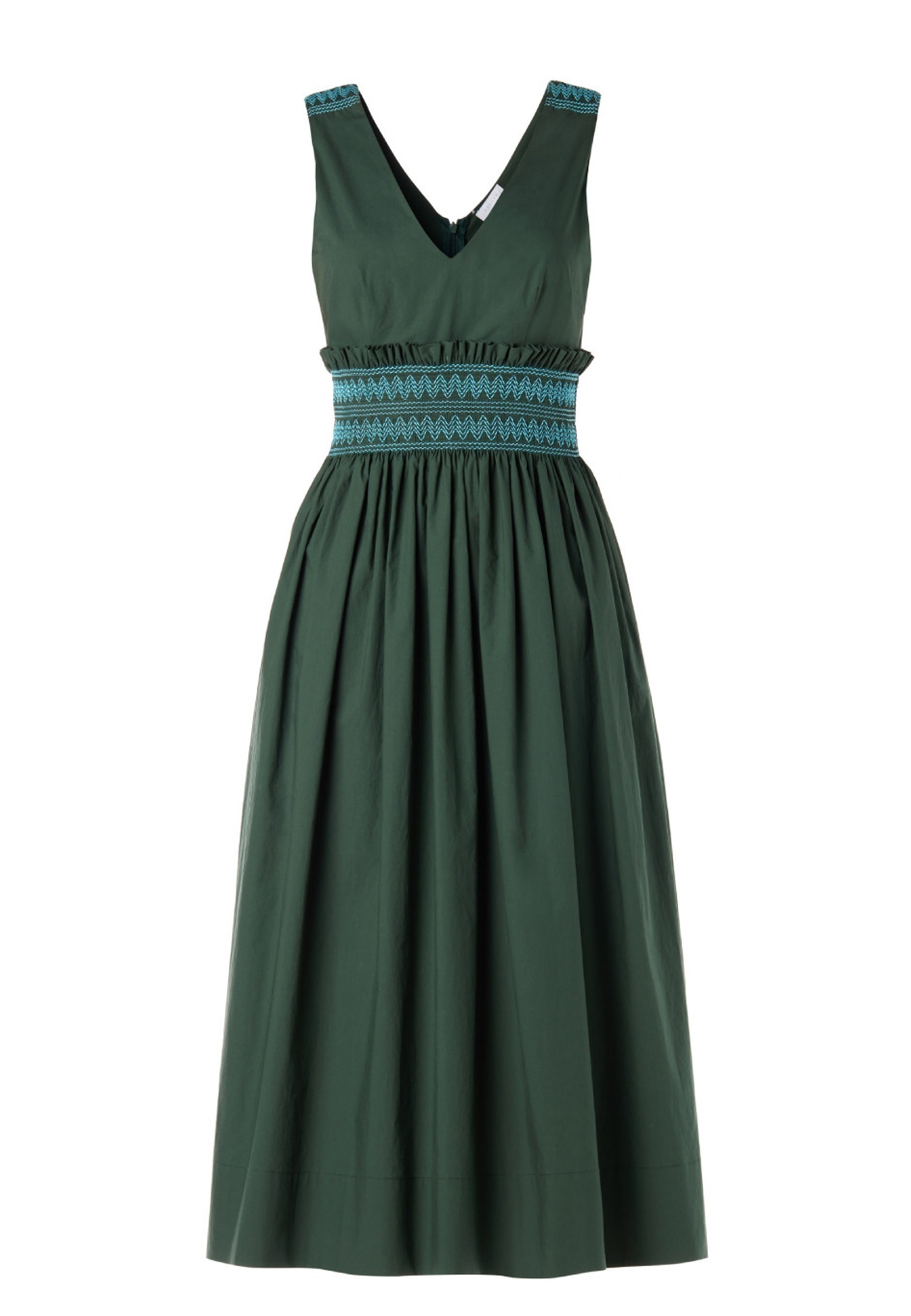 Платье P.A.R.O.S.H. Зеленый, размер XS 143589 - фото 1