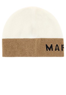 Белая шапка с логотипом MARNI