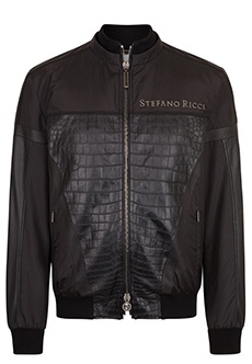 Куртка с кожаными вставками STEFANO RICCI