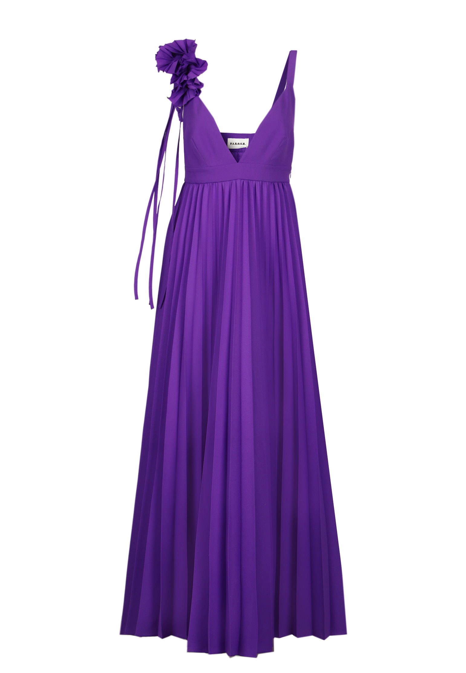 Платье P.A.R.O.S.H. Фиолетовый, размер S 156785 - фото 1