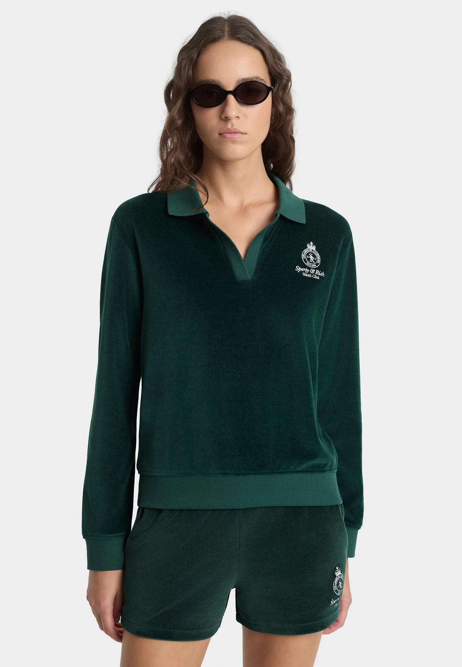 

Поло SPORTY&RICH, Зеленый, Зеленый