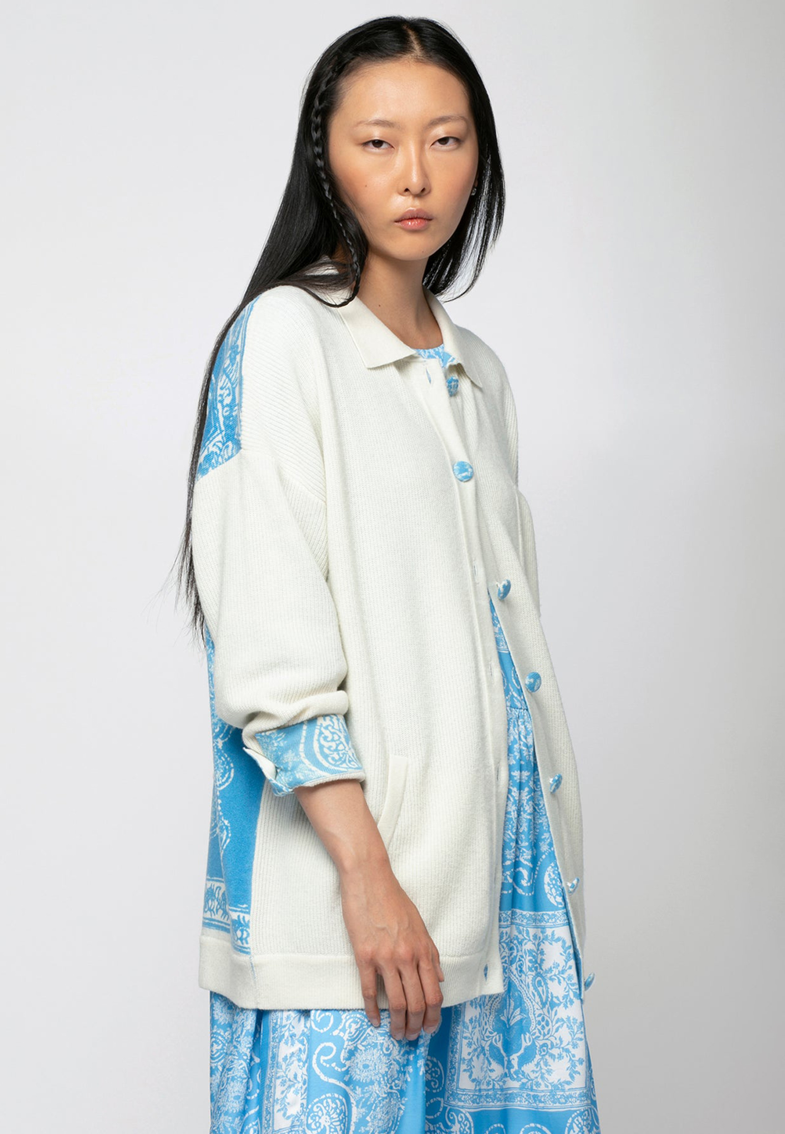 

Кардиган MAX&MOI, Голубой, Голубой