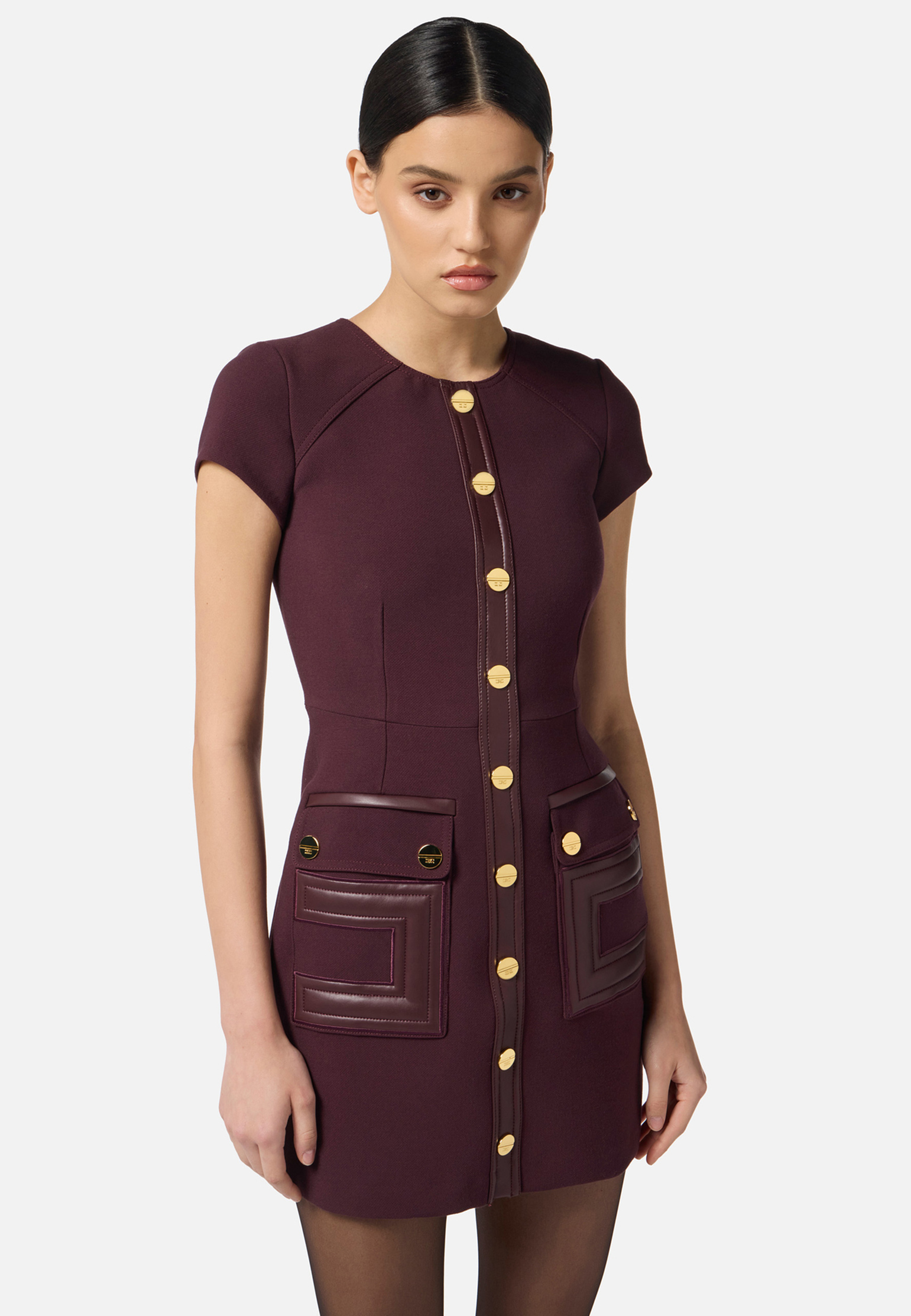 

Платье ELISABETTA FRANCHI, Бордовый, Бордовый