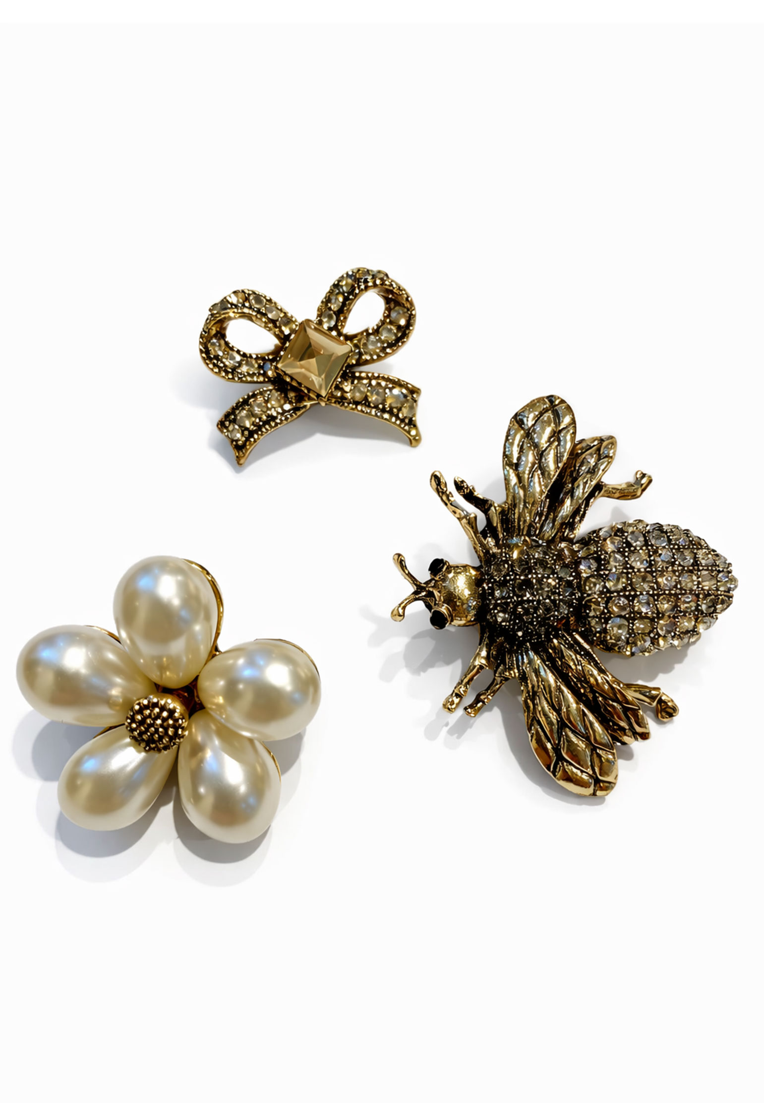 

Набор брошек DISETTA, Белый, Белый