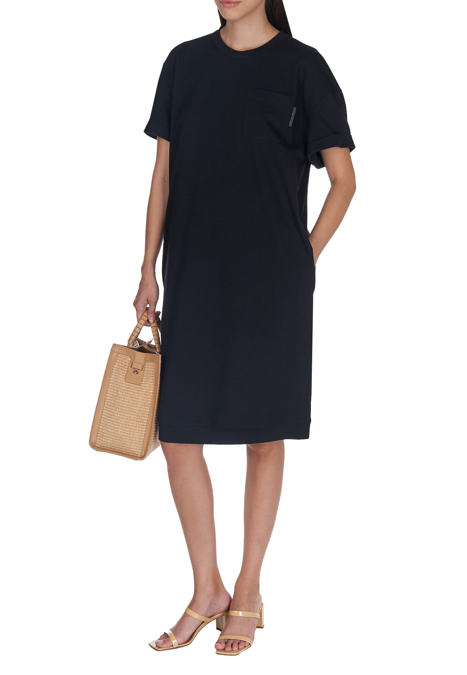 

Платье BRUNELLO CUCINELLI, Черный, Черный