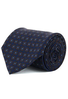Темно-синий галстук из шёлка CORNELIANI