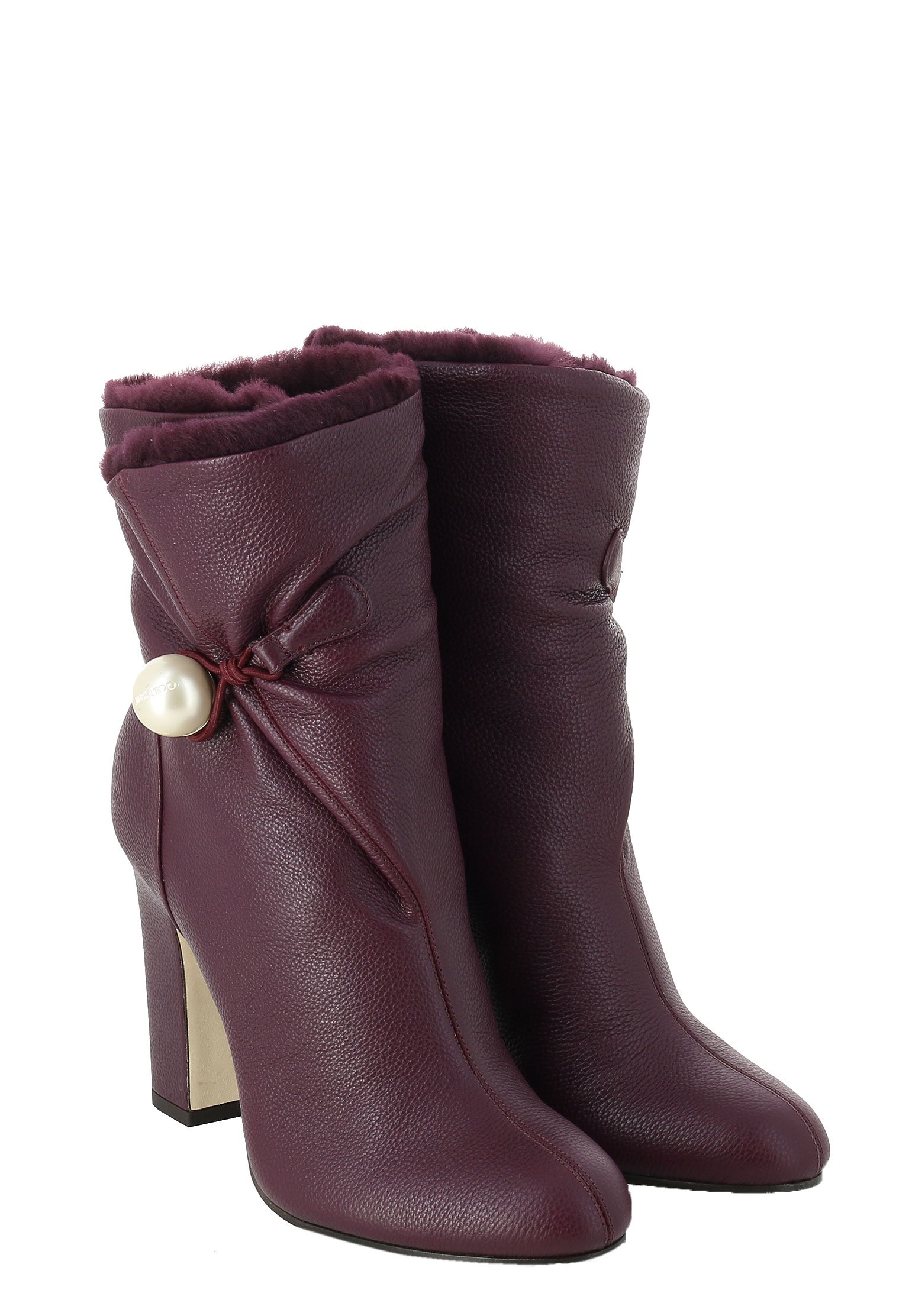 

Полусапоги JIMMY CHOO, Бордовый, Бордовый