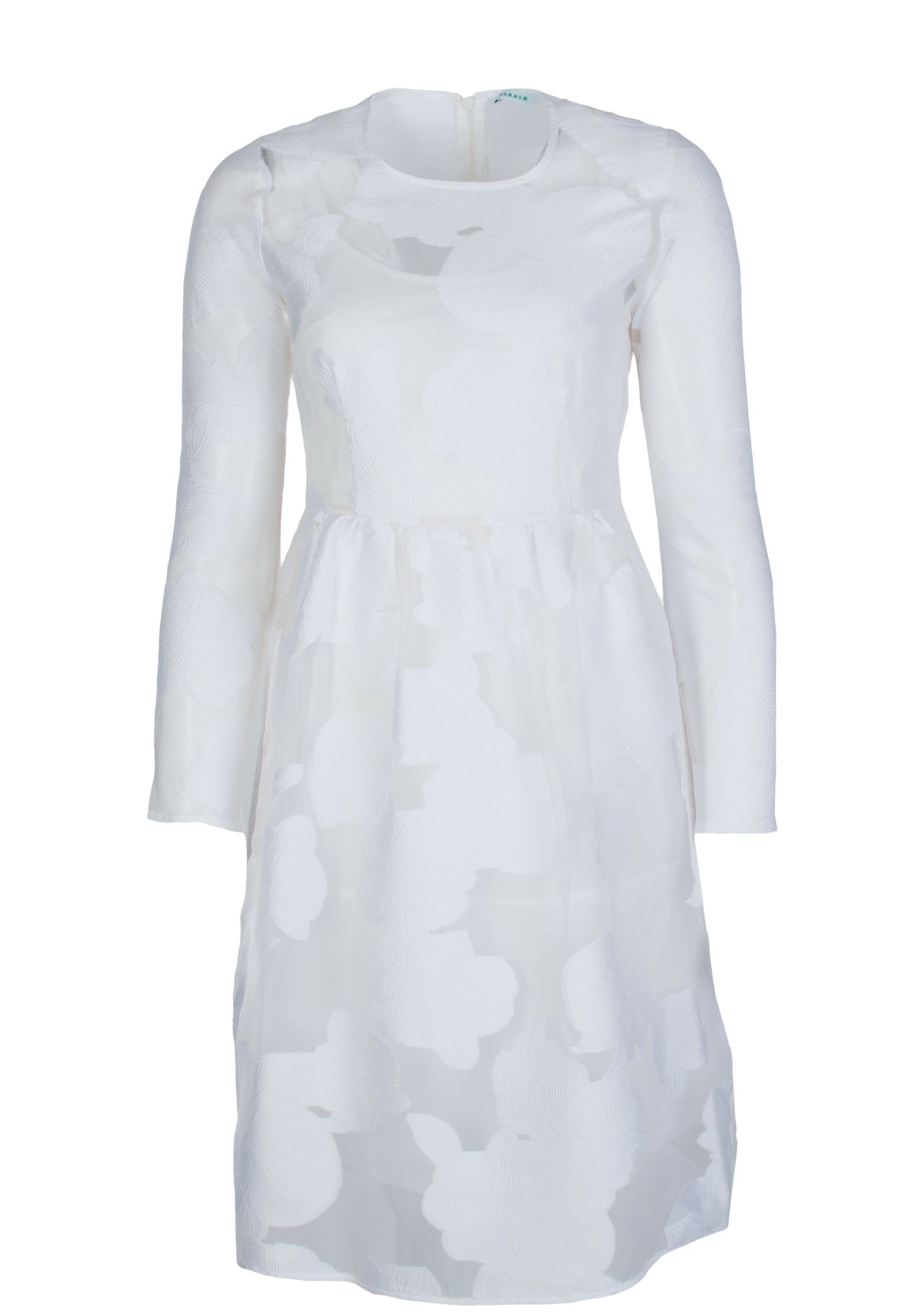 Платье P.A.R.O.S.H. Белый, размер M 80653 - фото 1