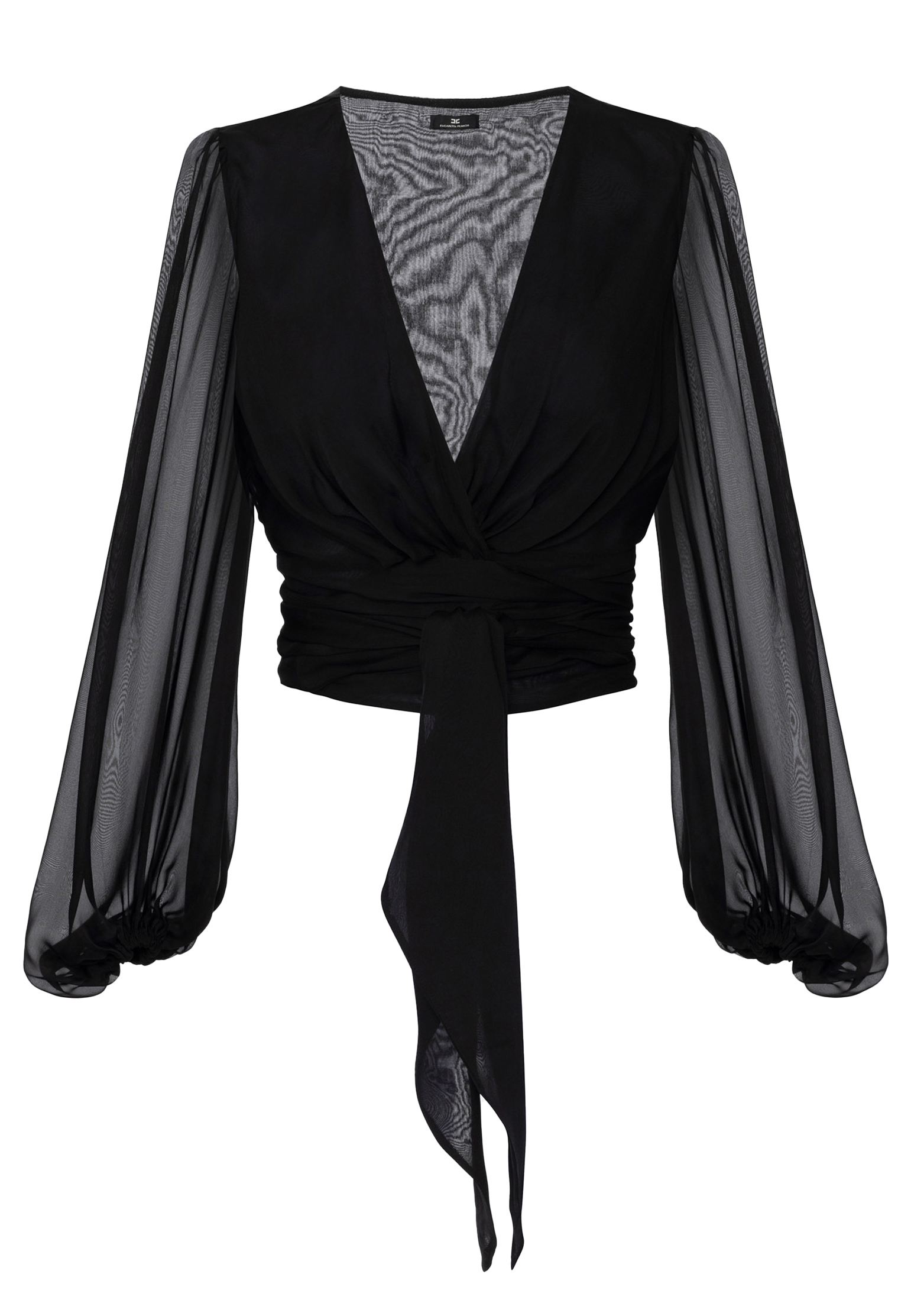Блуза ELISABETTA FRANCHI Черный, размер 42