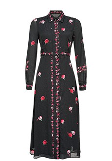 Платье-рубашка с цветочным принтом  PINKO