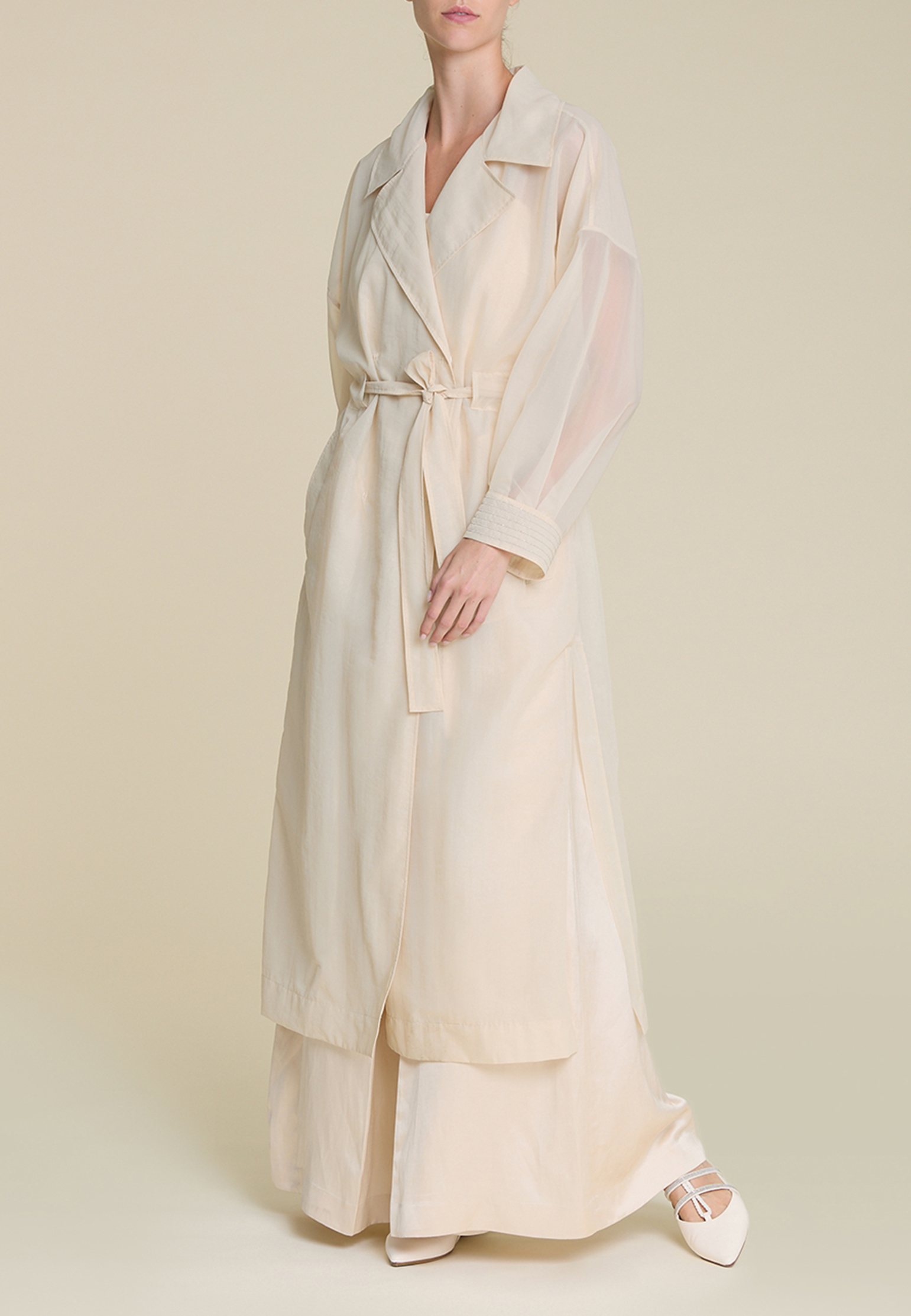 

Тренч PESERICO AUREA, Белый, Белый