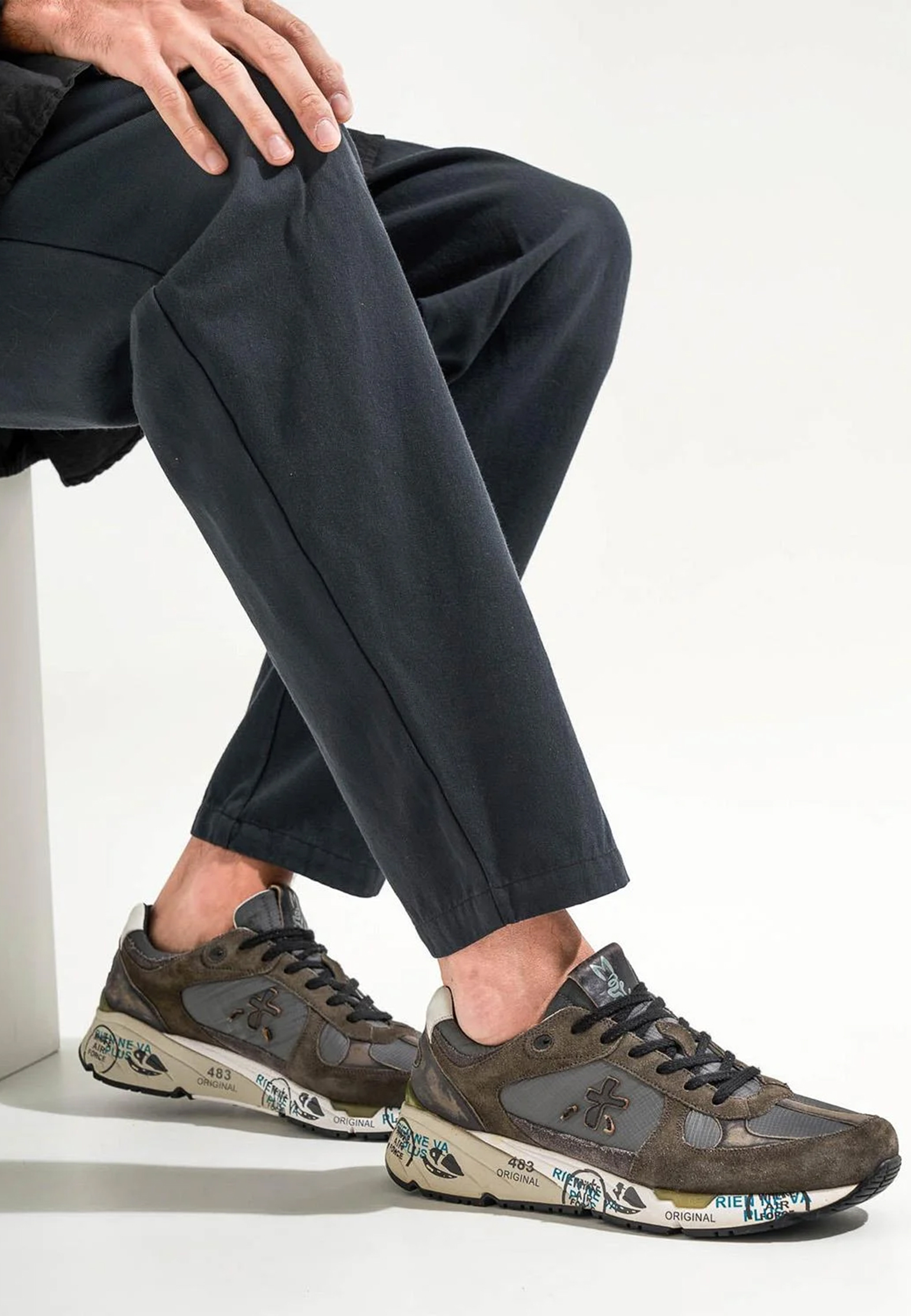 

Кроссовки PREMIATA, Зеленый, Зеленый