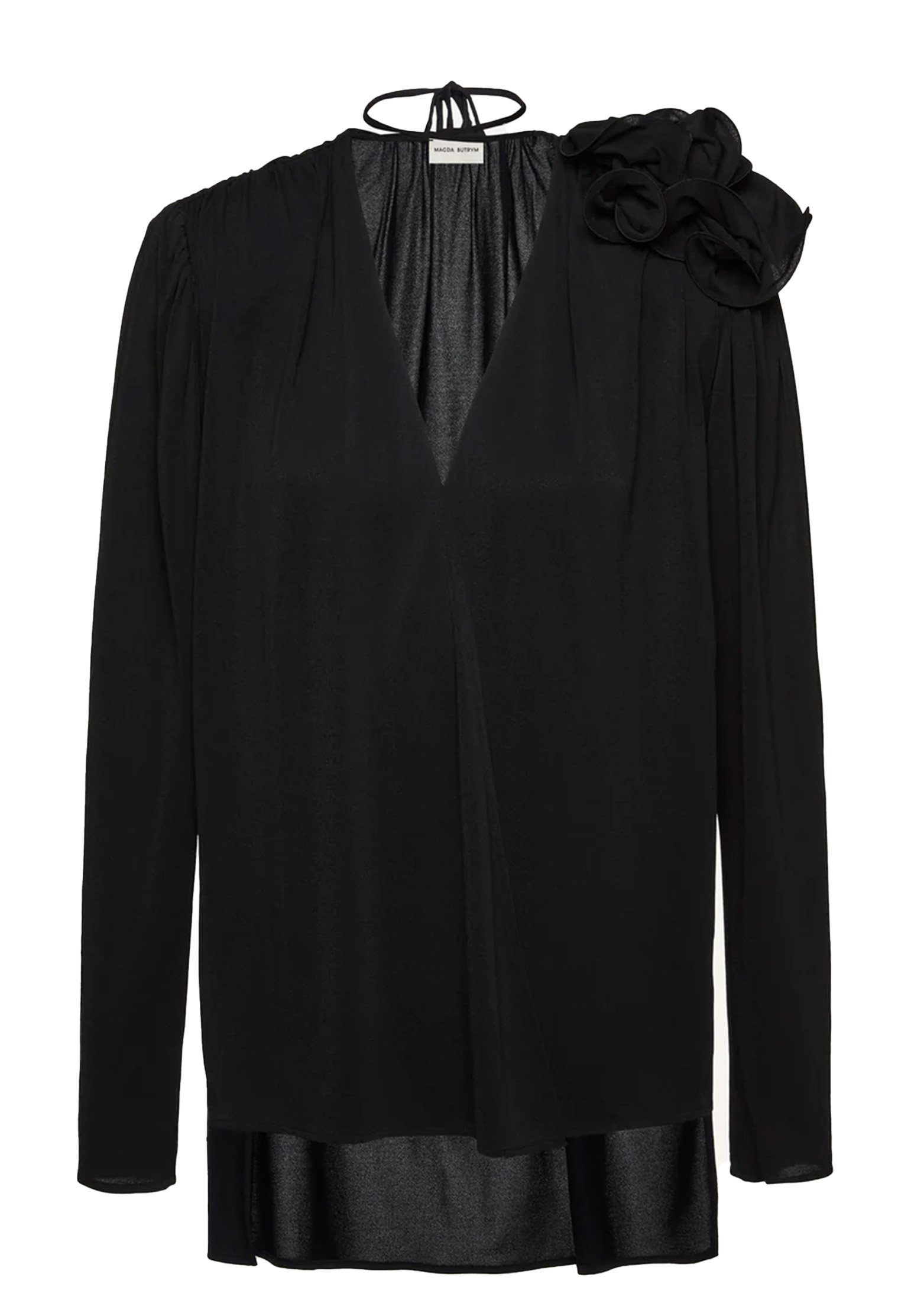 Блуза MAGDA BUTRYM Черный, размер 36