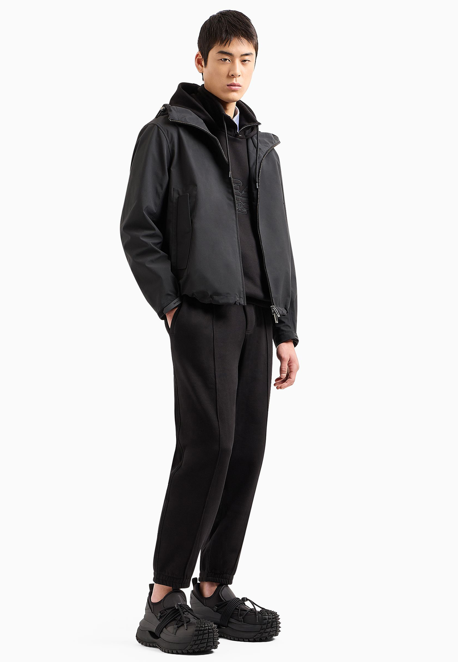 

Ветровка EMPORIO ARMANI, Черный, Черный