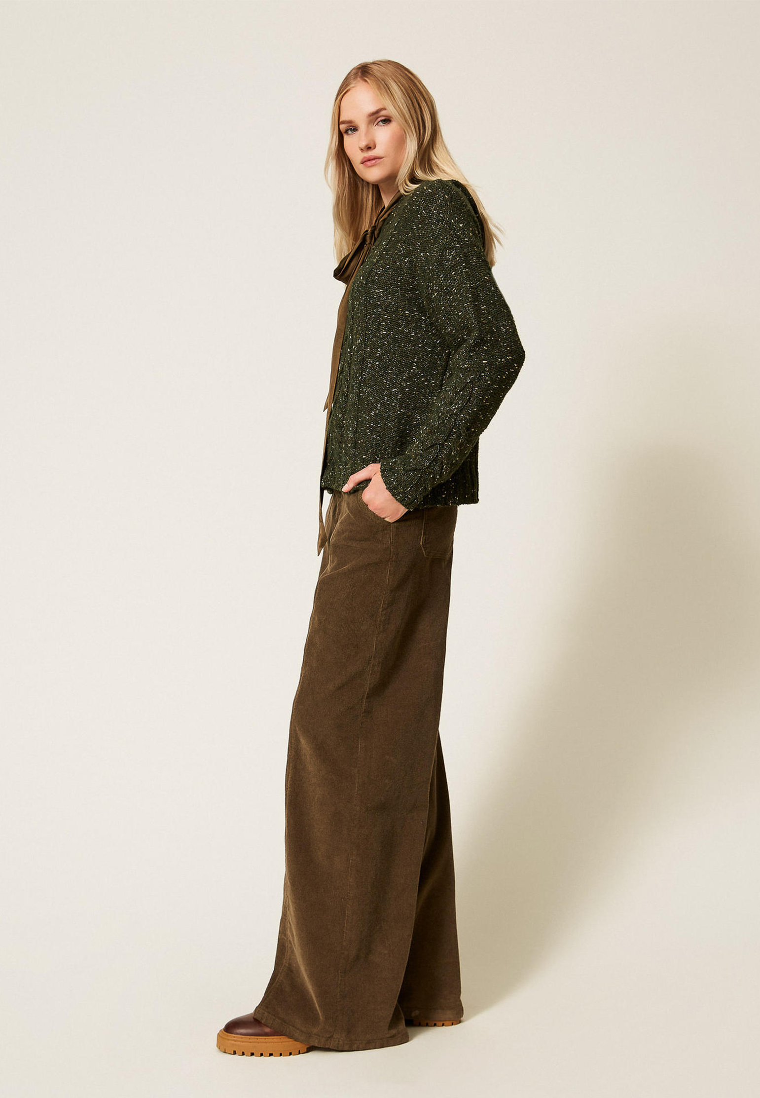 

Брюки TWINSET Milano, Зеленый, Зеленый