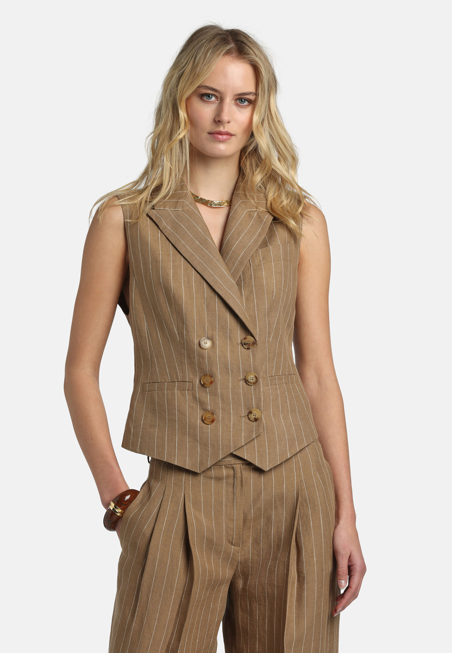 

Жилет LUISA SPAGNOLI, Коричневый, Коричневый