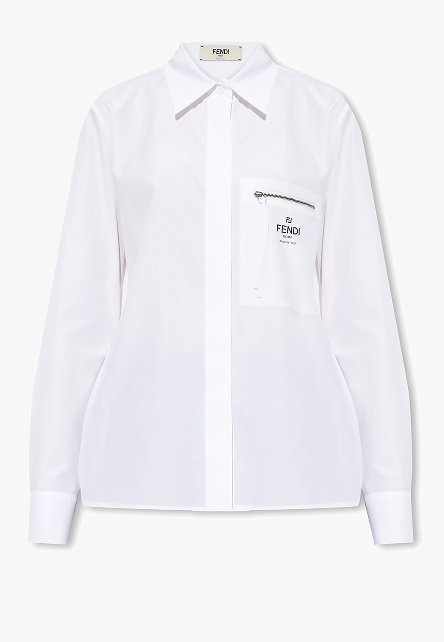 Рубашка FENDI Белый, размер 42 160621 - фото 1