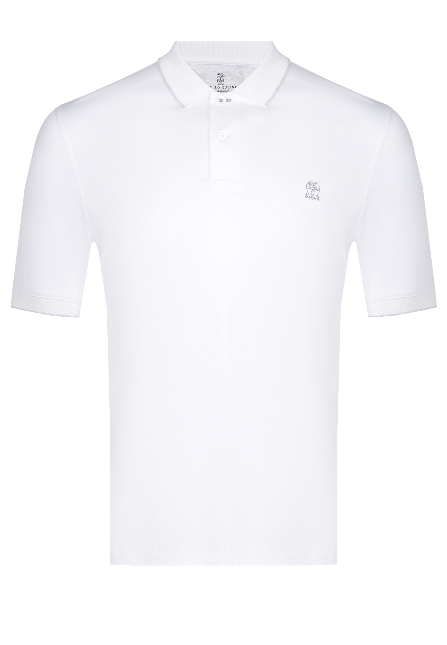 

Поло BRUNELLO CUCINELLI, Белый, Белый