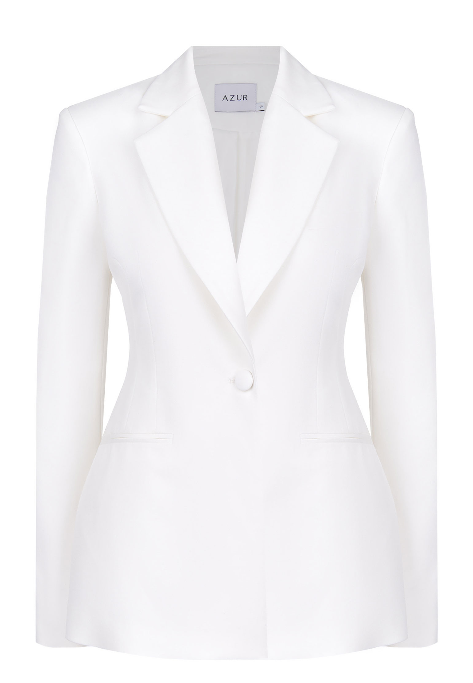 

Приталенный жакет AZUR, Белый, Белый