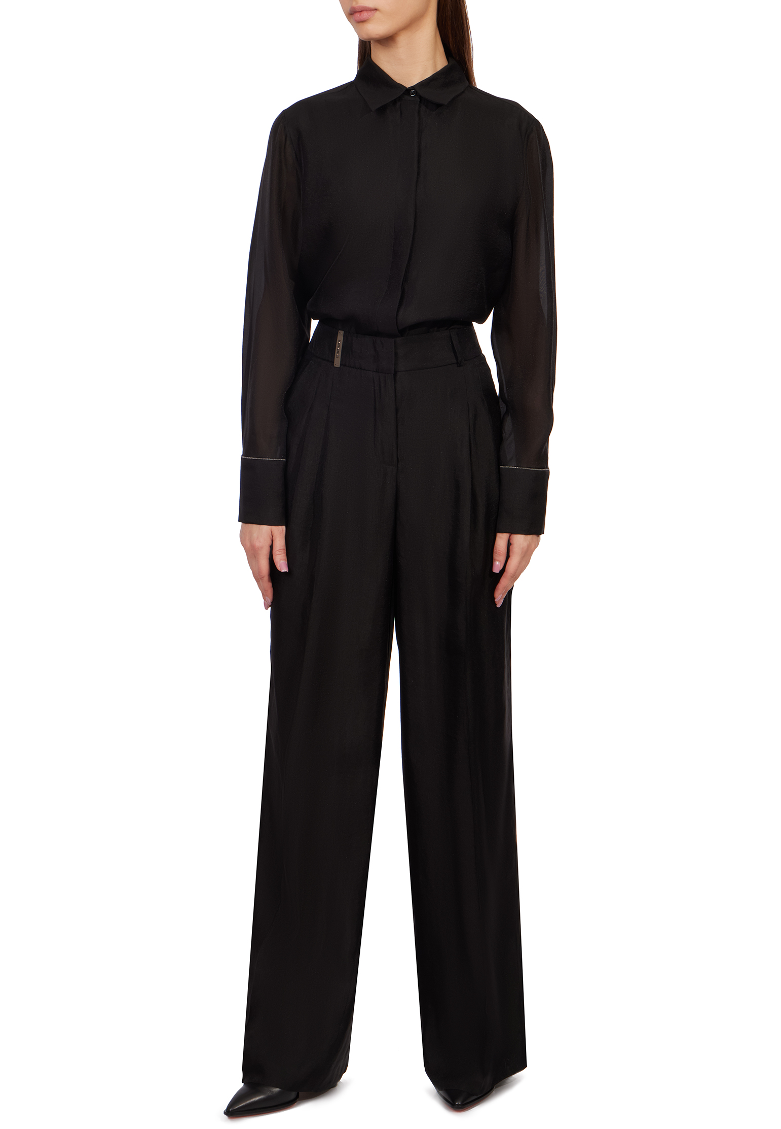 

Рубашка PESERICO AUREA, Черный, Черный