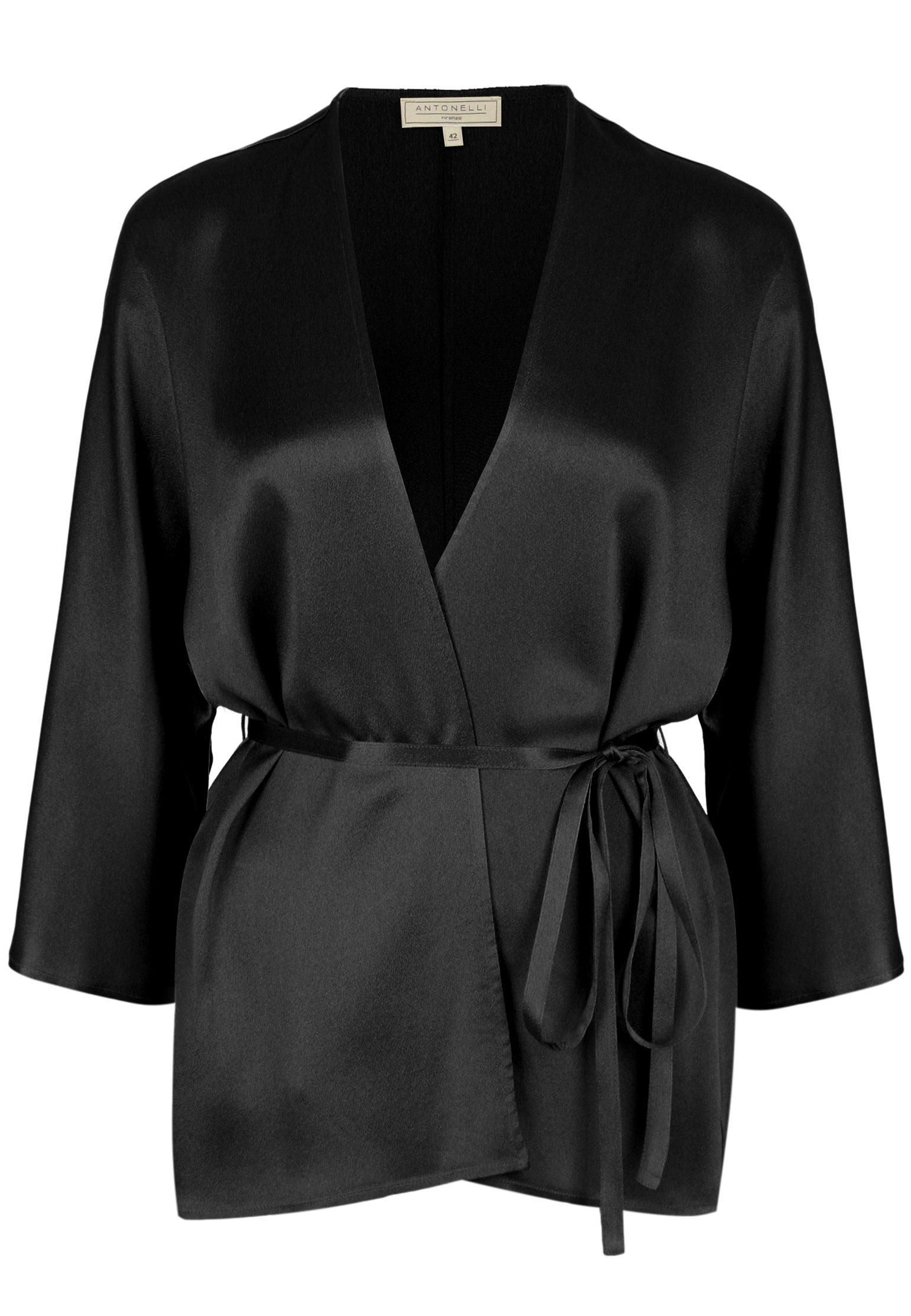 Блуза ANTONELLI FIRENZE Черный, размер 40