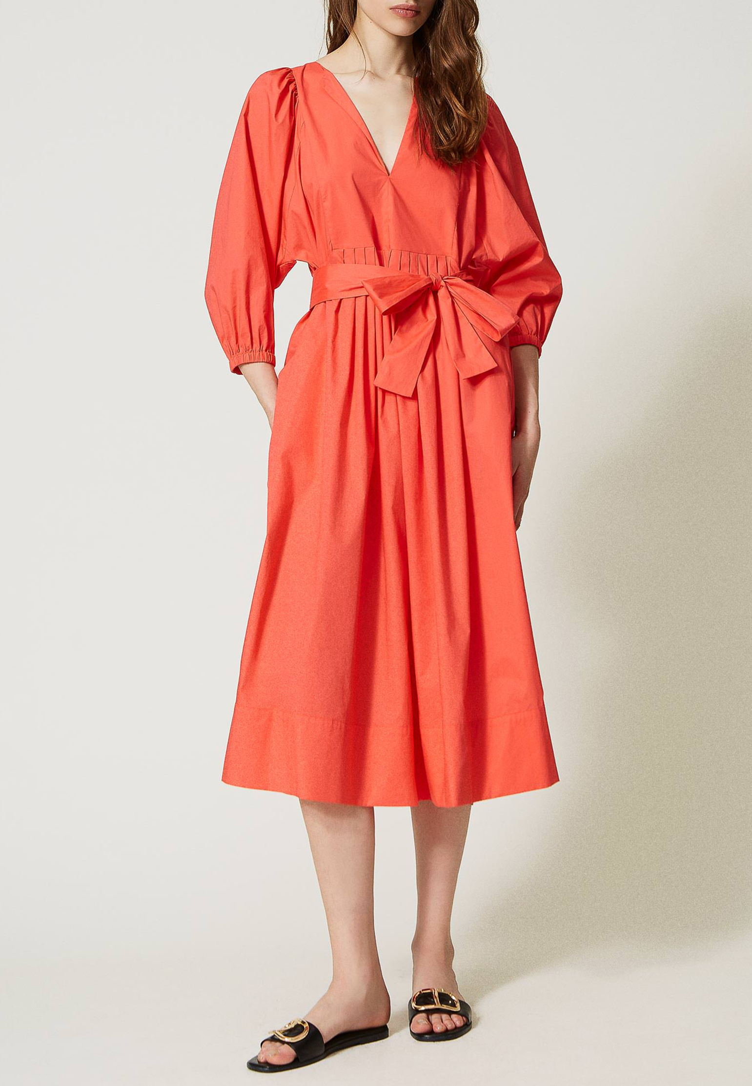 Платье TWINSET Milano Красный, размер 42 156356 - фото 1