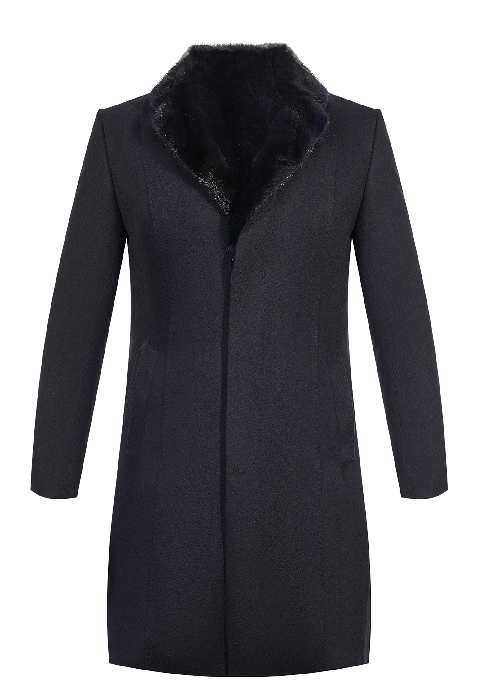 

Пальто на меху ZILLI, Синий, Синий