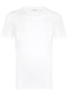 Белая футболка с вышивкой STEFANO RICCI