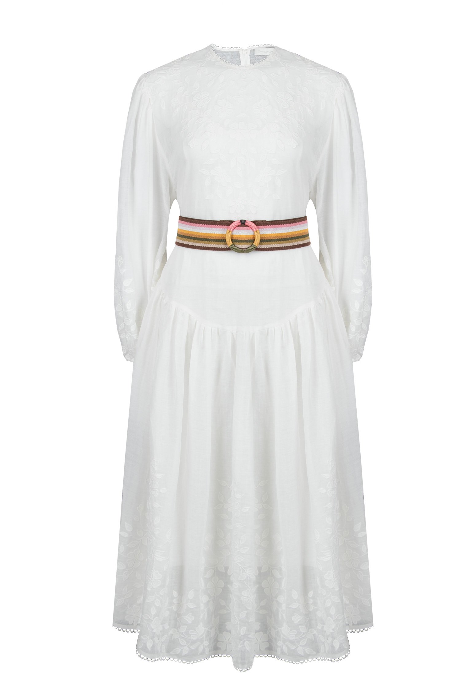Платье ZIMMERMANN Белый, размер 2 113769 - фото 1