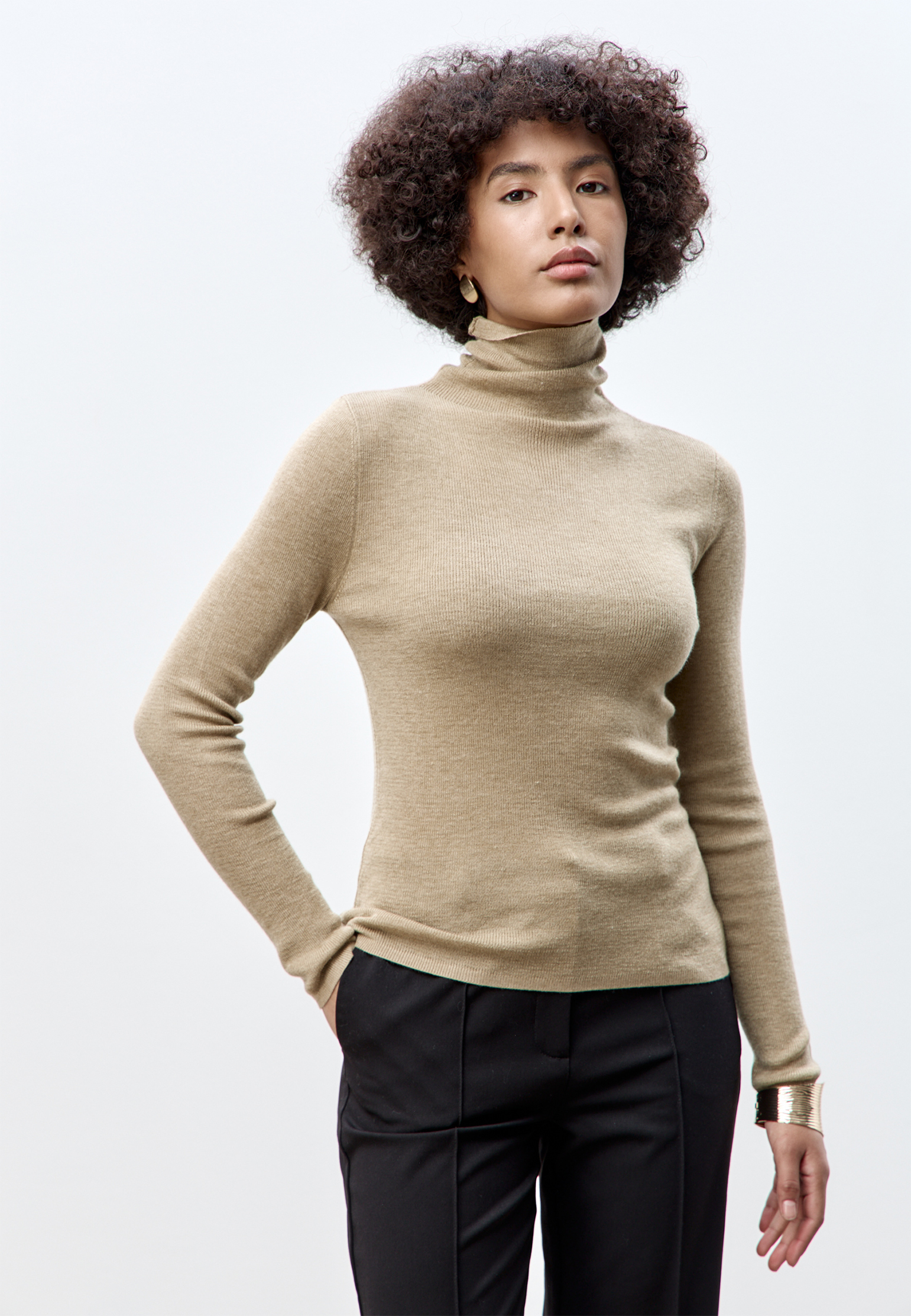 

Водолазка AZUR, Бежевый, Бежевый