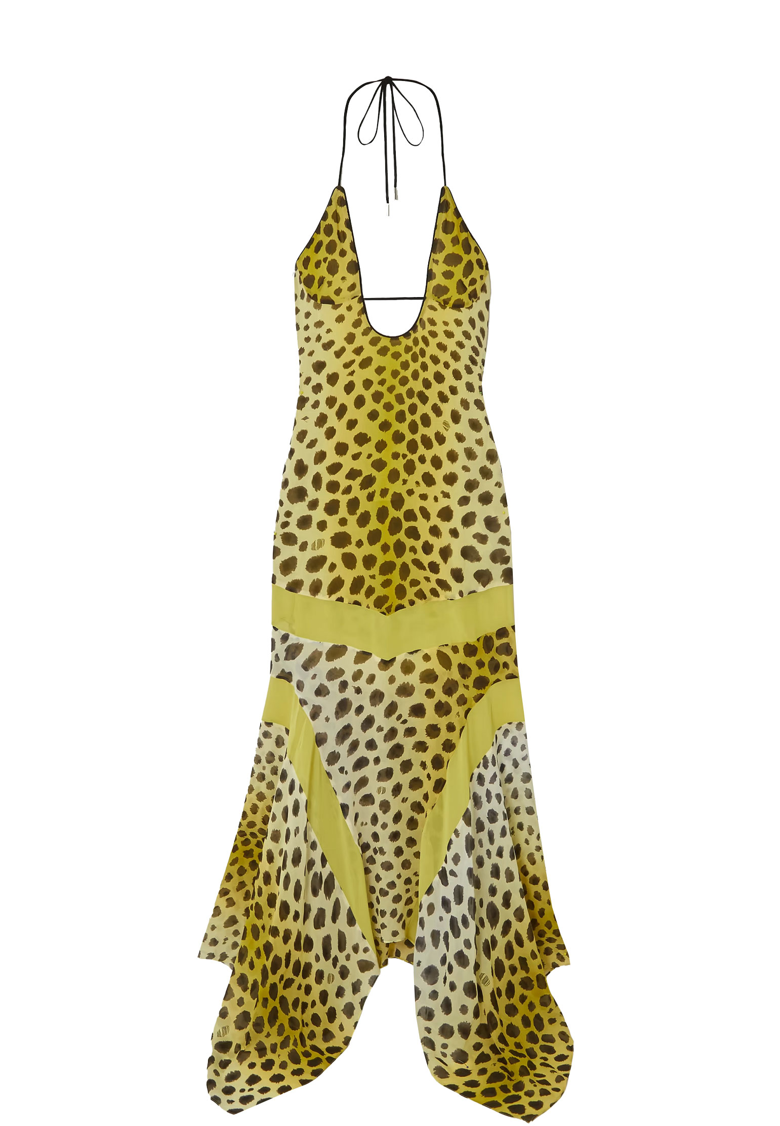 Платье THE ATTICO Желтый, размер 40