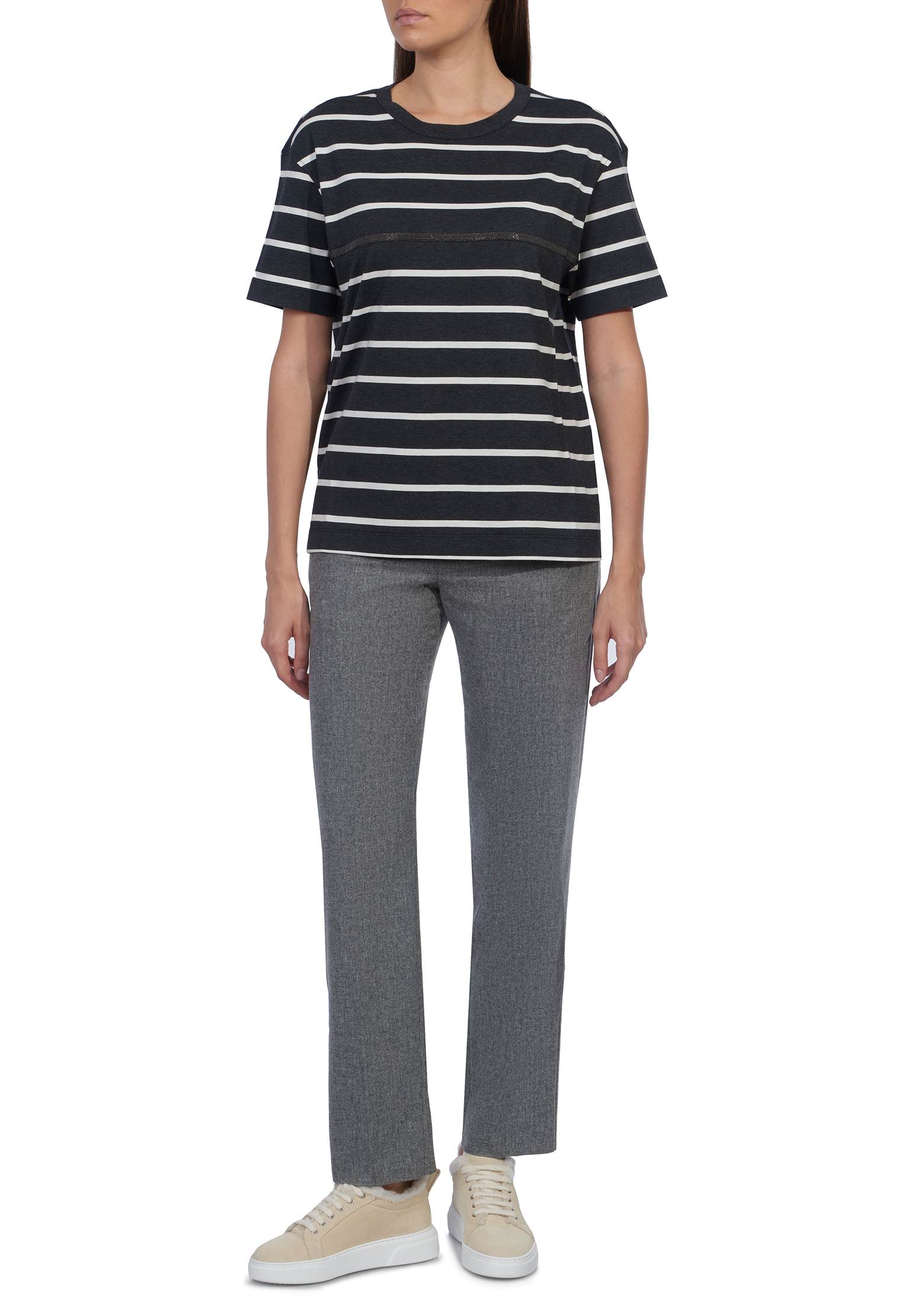 

Футболка BRUNELLO CUCINELLI, Серый, Серый