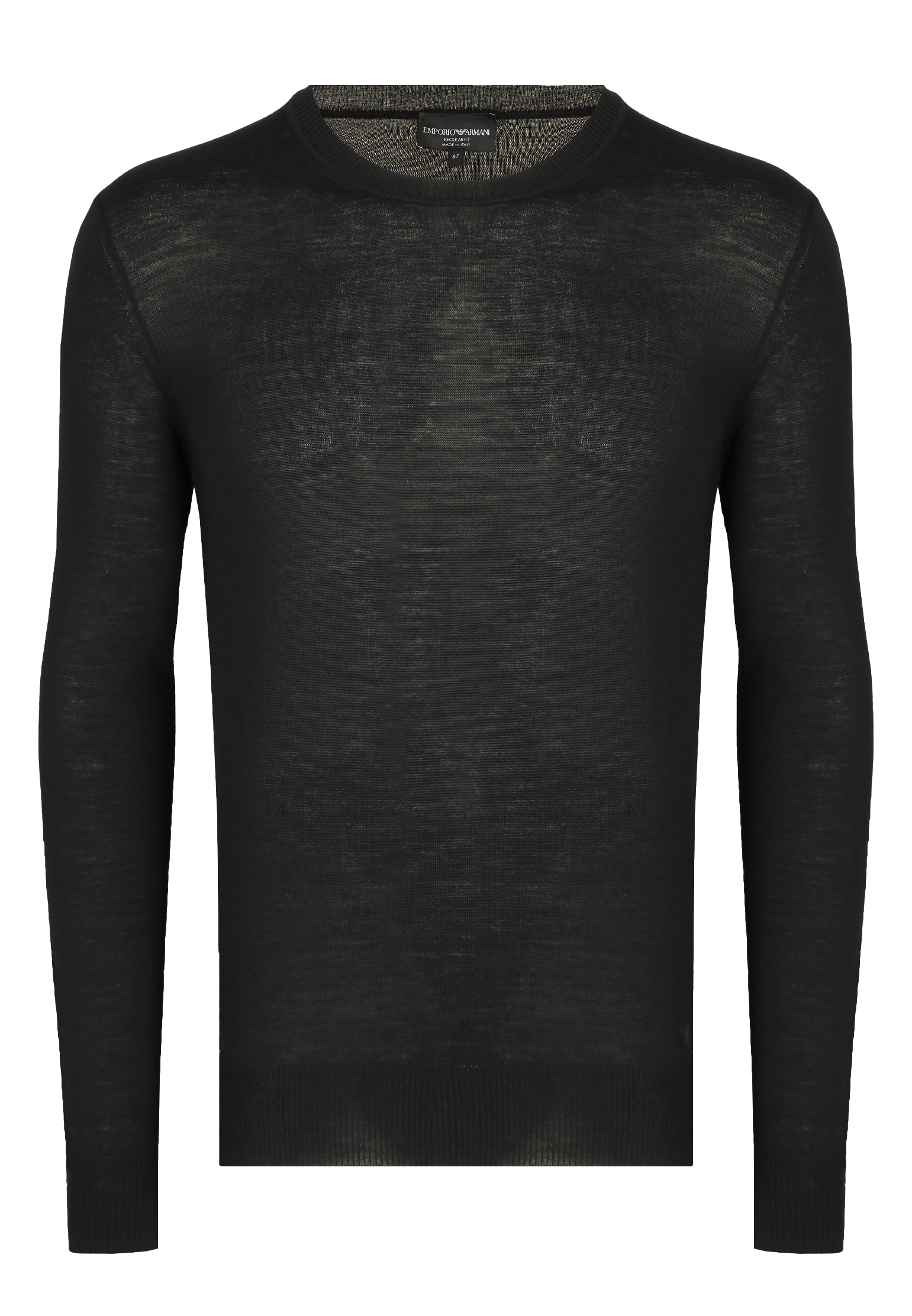 Пуловер EMPORIO ARMANI Черный, размер 52 168892 - фото 1