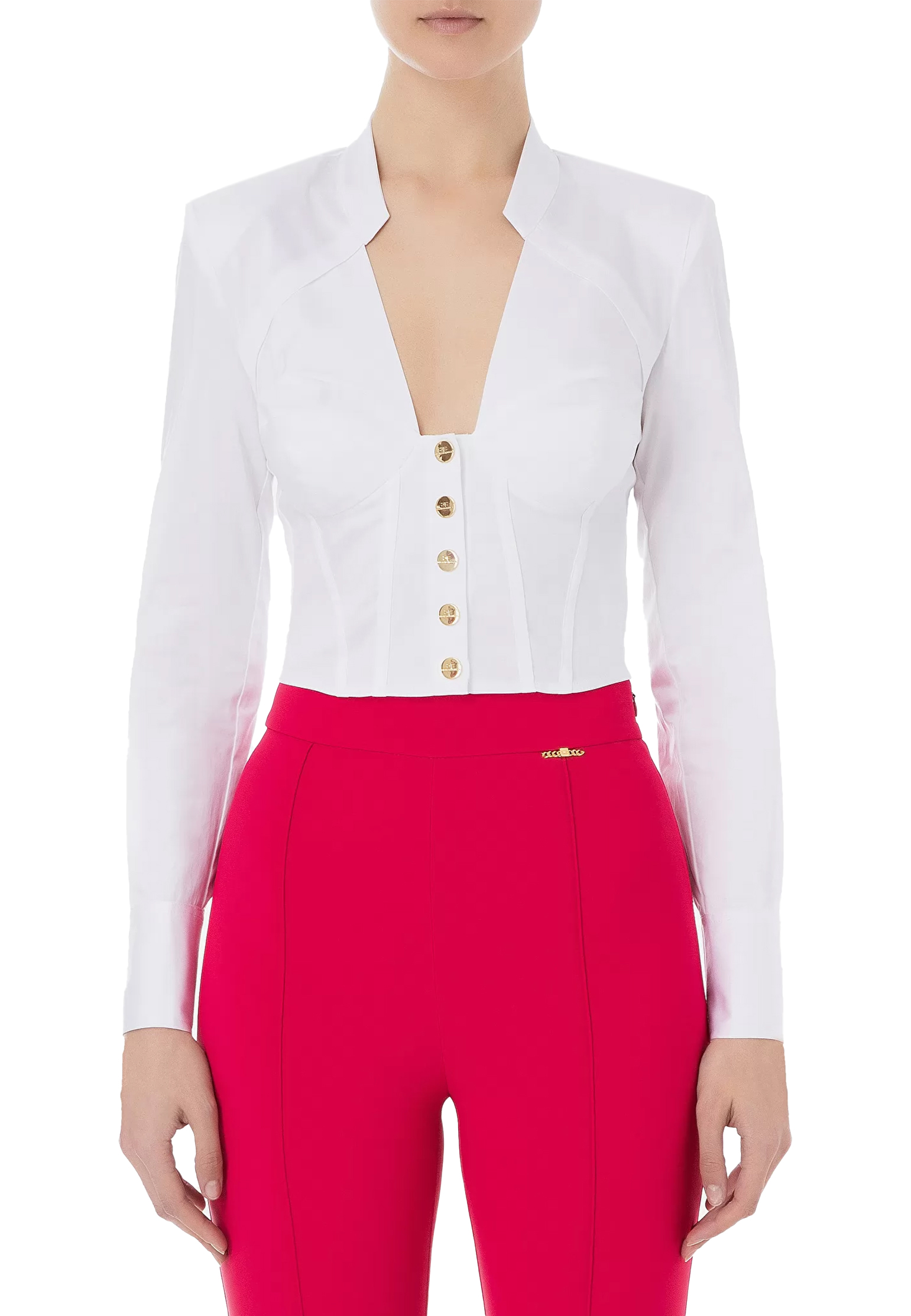 

Рубашка ELISABETTA FRANCHI, Белый, Белый