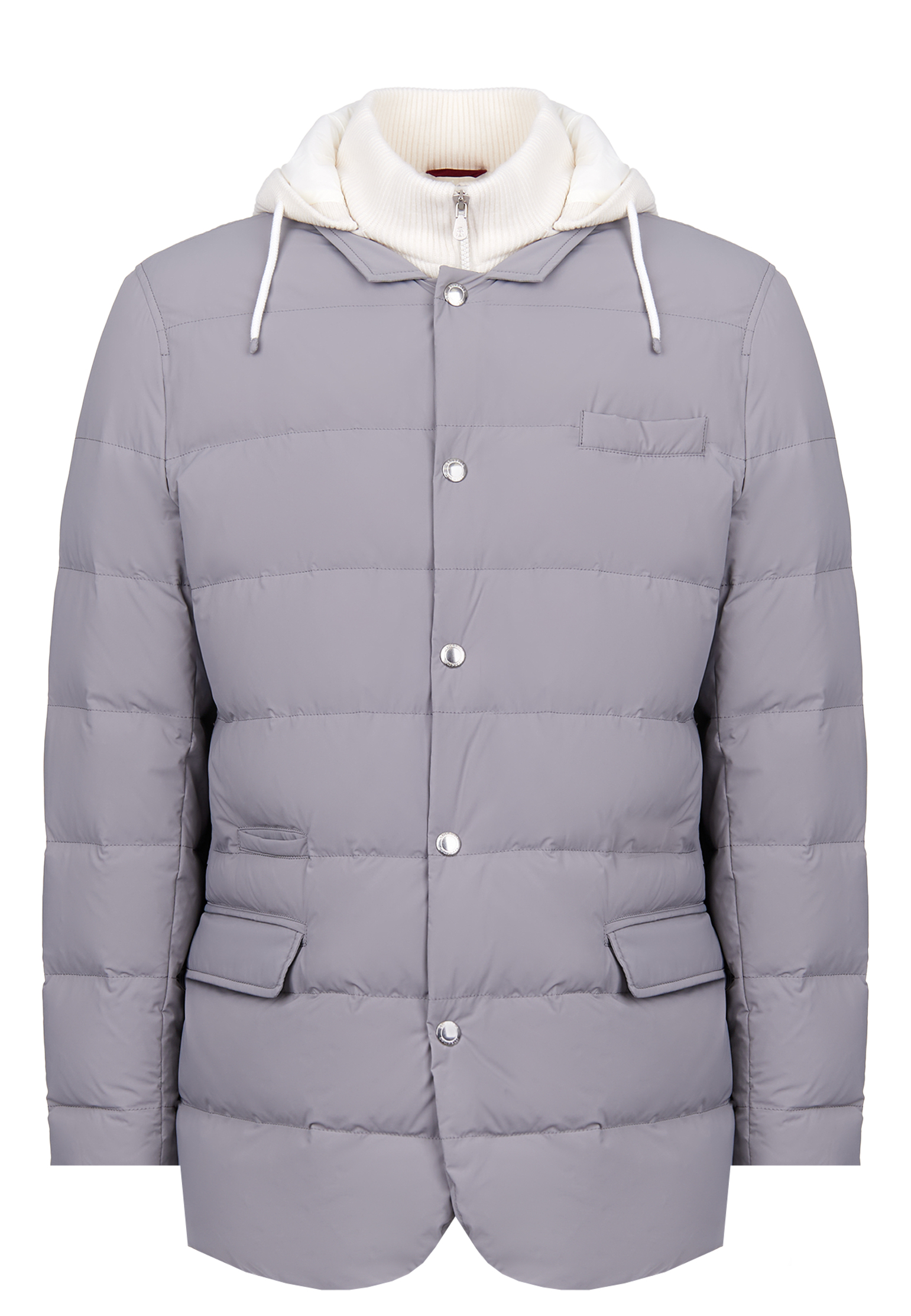 

Пуховик BRUNELLO CUCINELLI, Серый, Серый