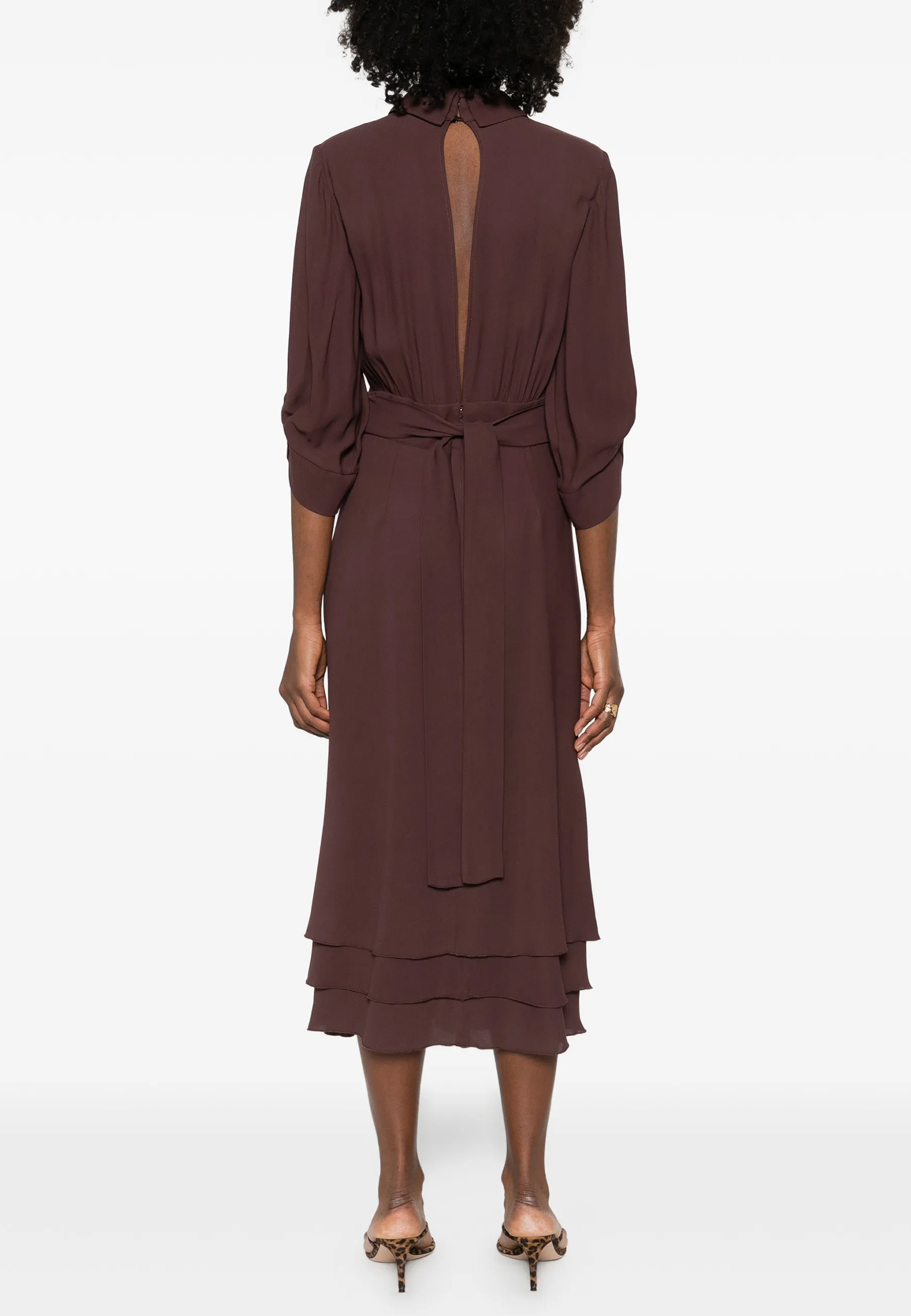 

Платье ELISABETTA FRANCHI, Коричневый, Коричневый