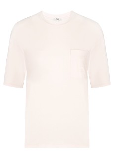 Нежно розовая хлопковая футболка PESERICO