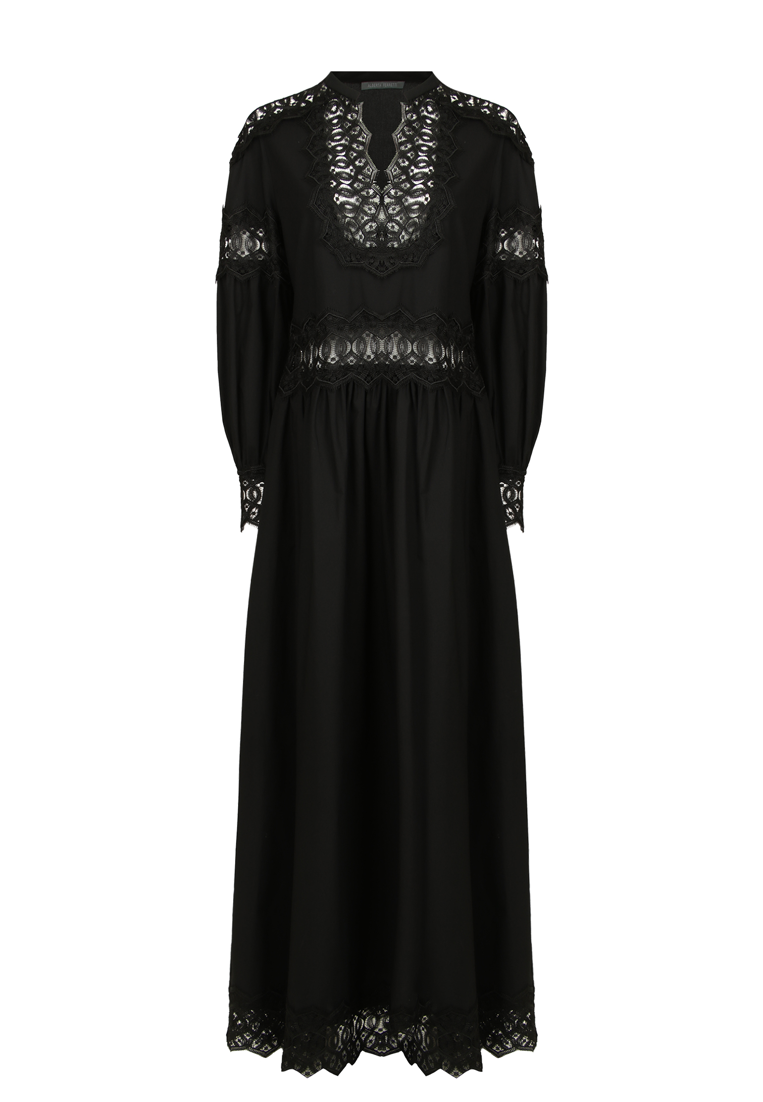 Платье ALBERTA FERRETTI черного цвета