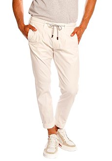 Белые брюки ELEVENTY