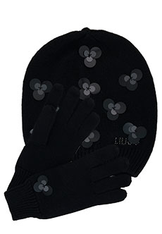 Черный комплект шапка и перчатки LIU JO