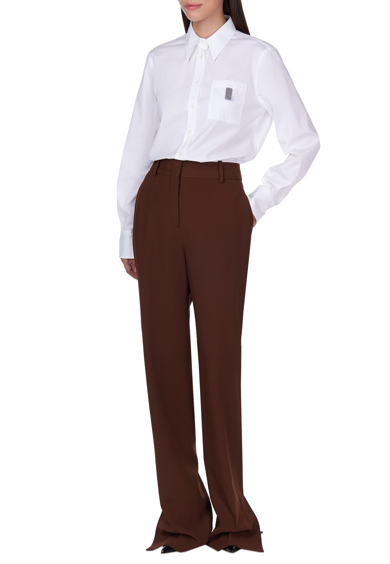 

Рубашка BRUNELLO CUCINELLI, Белый, Белый