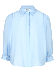Рубашка из смеси хлопка и шелка PESERICO